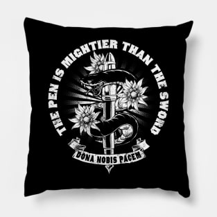 Freedom of Speech serpent design Pillow