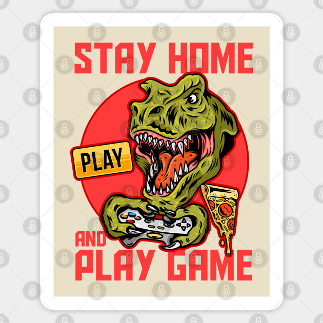 dino play games - Dino Play Games - Sticker