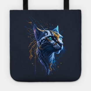 Wild Cat Splash Art Tote