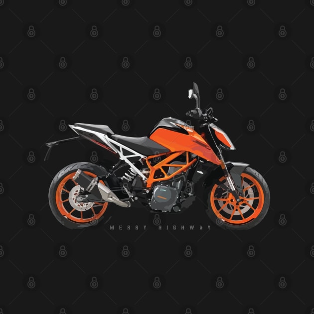 KTM 390 Duke orange, sn by MessyHighway