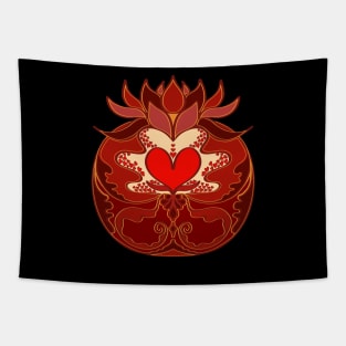 Pomegranate Art Drawing Tapestry