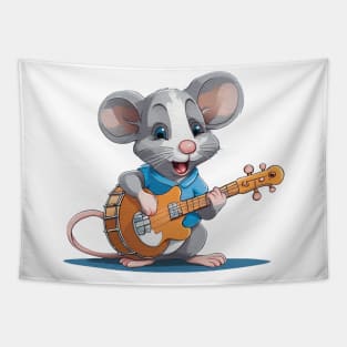 mouse playing a guitars Tapestry