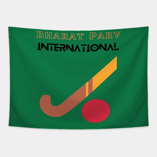 Bharat Parv - International Hockey Tapestry by Bharat Parv