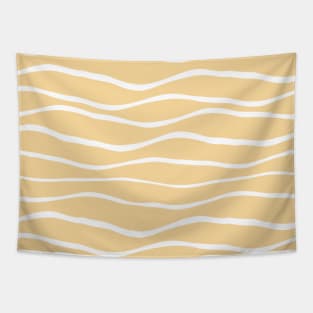 Cute yellow sand waves Tapestry