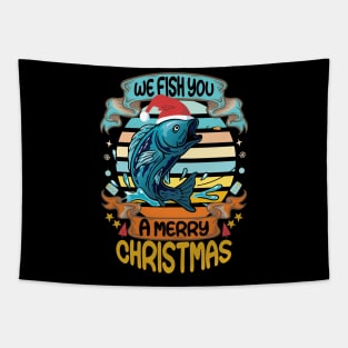 We fish a merry Christmas Tapestry