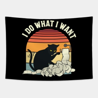 Funny I Do What I Want Cat Design Tapestry