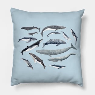 Whales all around Pillow