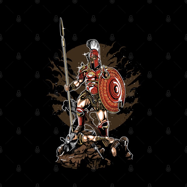 Sparta warrior by Planet of Tees