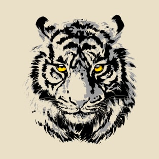 Tiger Head - Colourful Tiger Eyes T-Shirt