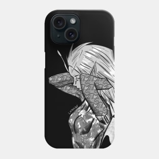 fairy in grey pixie mandala ecopop Phone Case