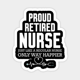 Proud Retired Nurse Magnet