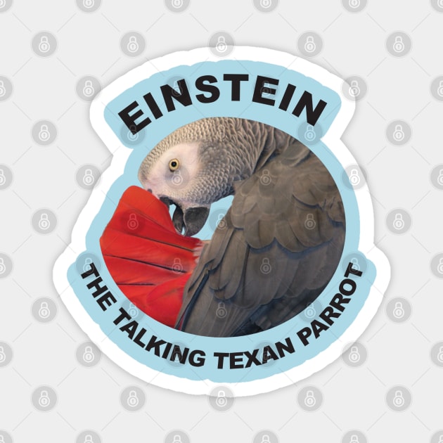 Logo of Einstein the Talking Texan Parrot Magnet by Einstein Parrot