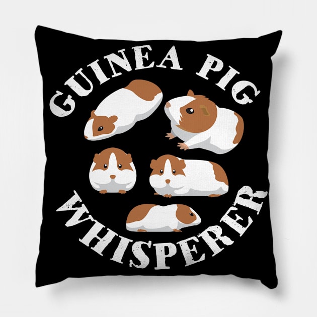 Guinea Pig Whisperer Rodent Pillow by MooonTees