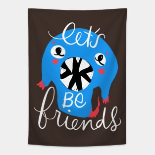Funny Socially Awkward Monster: Unique Gift T-Shirt Tapestry