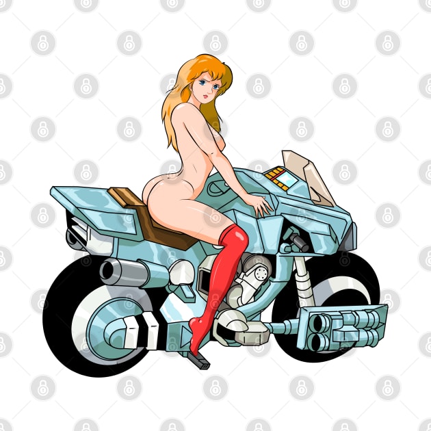 Girl bike by Robotech/Macross and Anime design's