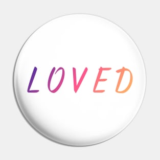 Loved Font Design Pin