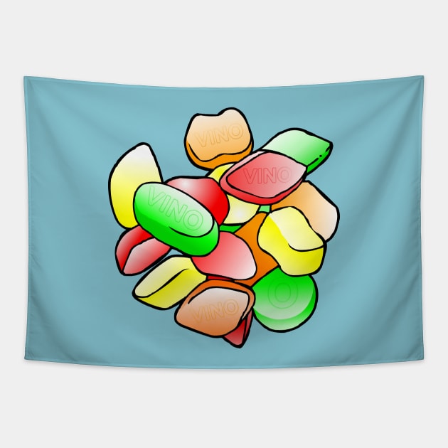 Wine Gums Tapestry by Restarter