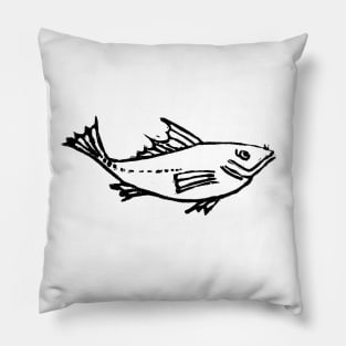 Family Shirt Series: The Henry Fish (Dark) Pillow