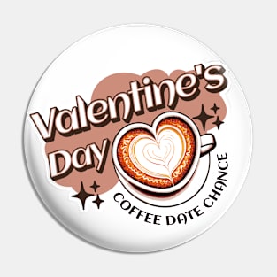 Coffee Date Valentines Pin