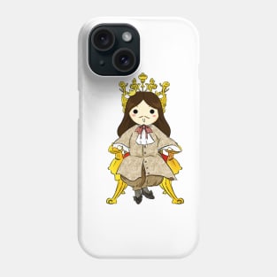 Chibi Louis on the Golden Throne Phone Case