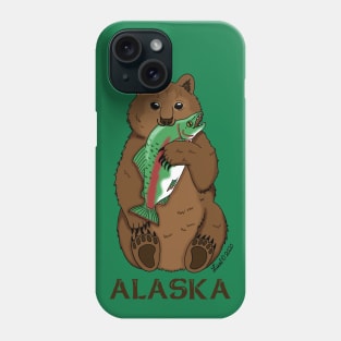 Alaska Fishing Bear Phone Case