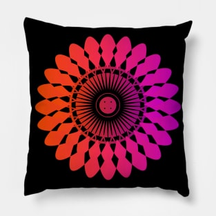 Floral mandala, geometric mandala Pillow