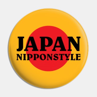 Japan Nippon Fan Shirt Birthday Gift Pin