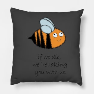 save the bees, save the planet Pillow