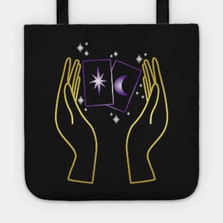 Magic hands with tarot cards Tote