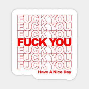 Fuck You (Thank You Bag Style) Magnet