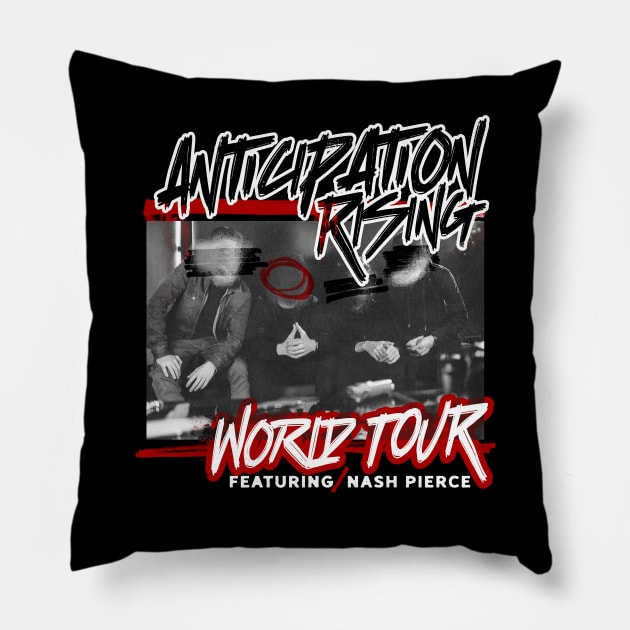 Anticipation Rising Band Tee - Dark Version Pillow by Author Kat Singleton 