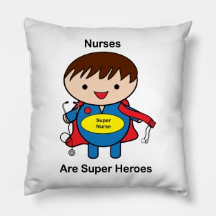 Nurse Male Super Hero Pillow