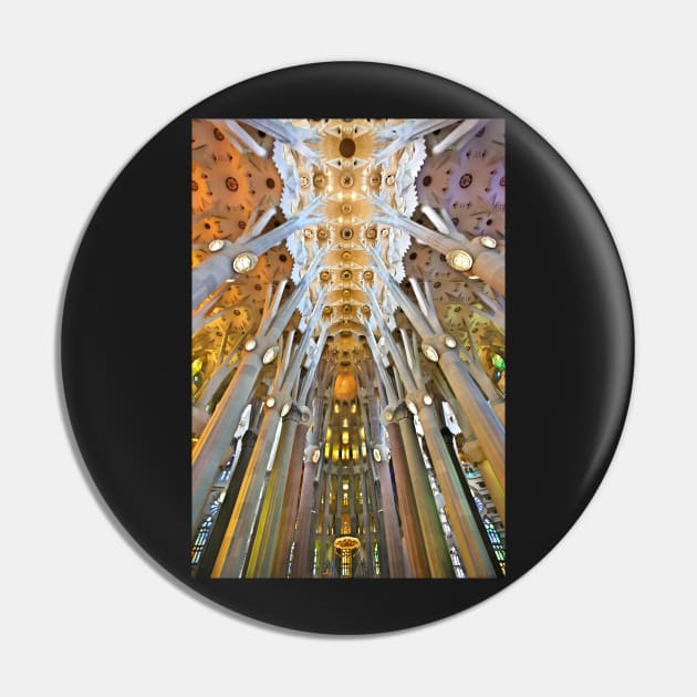 Inside the Sagrada Familia - Barcelona Pin by Cretense72