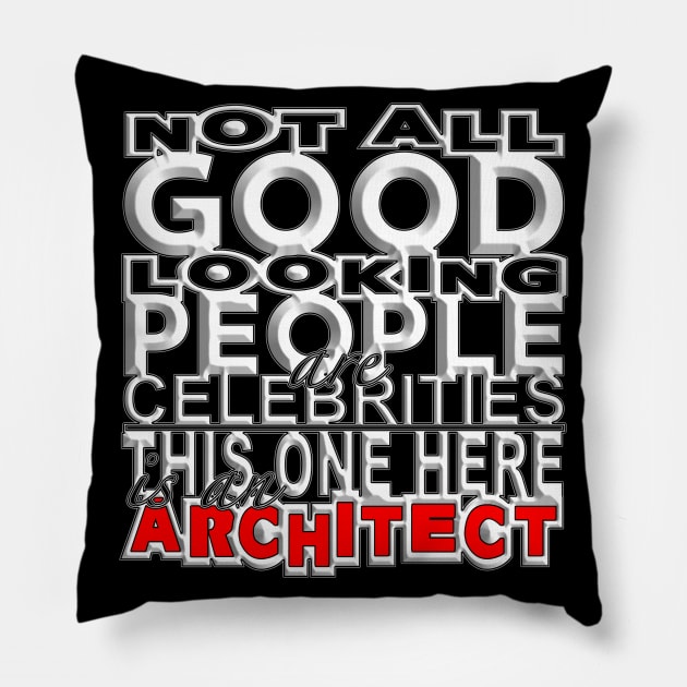 Good Looking Architect (White) Pillow by Aine Creative Designs