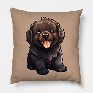 Cute Kawaii Newfie Puppy Pillow