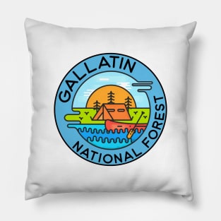 Gallatin National Forest Montana Camping Canoe Pillow