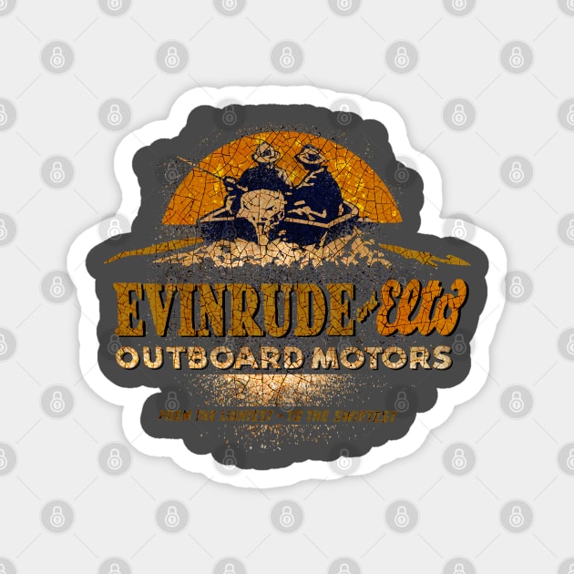 Evinrude Elto Outboard motors Magnet by Midcenturydave