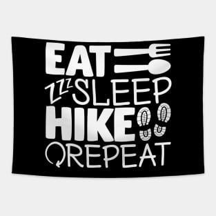 Eat, sleep, hike, repeat - Hiking design Tapestry