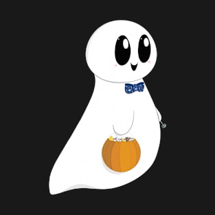 A Friendly Trick-or-Treating Ghost T-Shirt