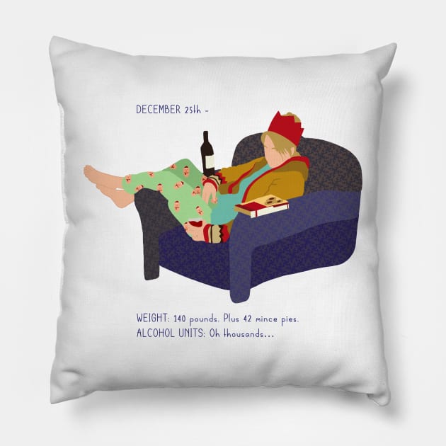 Bridget Jones Christmas Pillow by rachaelthegreat