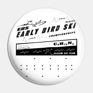 Early Bird Slalom Ski Championships Pin
