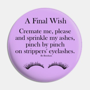 A Final Wish Pin