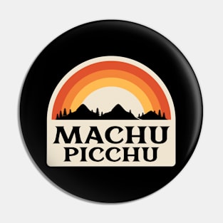 Machu Picchu Retro Pin
