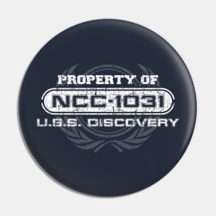 Vintage Property of USS Discovery Pin