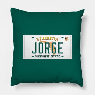 Jorge License Plate - FL Pillow