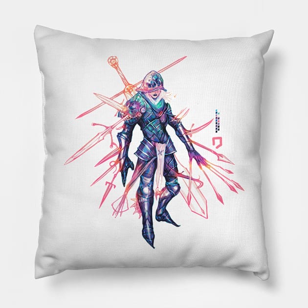 Swordslady Pillow by OneDalatian