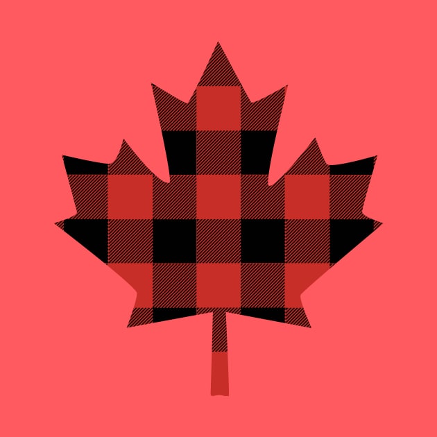 Canada Maple Leaf Red Flannel Canadian by DoctorWatsonDesigns