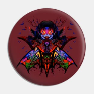 Queen of Bats Pin