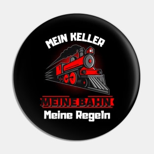 Meine Bahn Meine Regeln Eisenbahner Dampflok Fun Pin