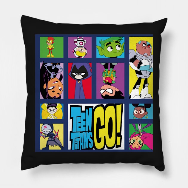 teen titans Pillow by bangueran